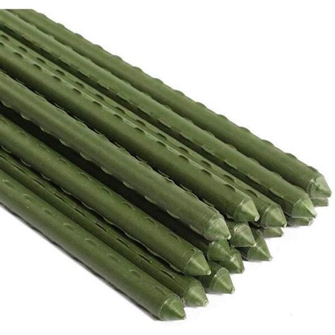 5 foot metal garden stakes.